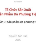 Bài giảng Tổ chức sản xuất sản phẩm đa phương tiện: Phần 1 - Nguyễn Anh Hào