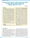 Thái độ xử trí thai phụ lupus ban đỏ hệ thống tại Bệnh viện Phụ sản Trung ương trong 2 năm 2010-2011