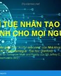 Bài giảng Trí tuệ nhân tạo dành cho mọi người - ThS. Nguyễn Ngọc Tú