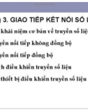 Bài giảng Truyền dữ liệu: Chương 3 - ThS. Cao Văn Lợi