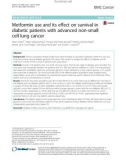 Metformin use and its effect on survival in diabetic patients with advanced non-small cell lung cancer