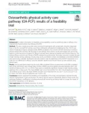 Osteoarthritis physical activity care pathway (OA-PCP): Results of a feasibility trial