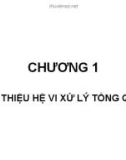 Bài giảng Vi xử lí: Chương 1 - Hồ Trung Mỹ