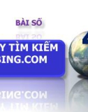 Bài giảng Web search - Bài 4: Máy tìm kiếm bing.com