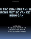 Bài giảng Vai trò của hình ảnh học trong một số vấn đề về bệnh gan - BS. Võ Tấn Đức