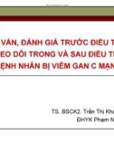 Bài giảng Tư vấn, đánh giá trước điều trị theo dõi trong và sau điều trị bệnh nhân bị viêm gan C mạn - TS. BSCK2. Trần Thị Khánh Tường