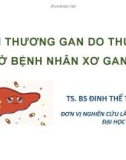 Bài giảng Tổn thương gan do thuốc ở bệnh nhân xơ gan - TS. BS. Đinh Thế Trung