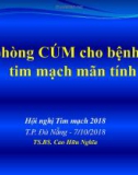 Bài giảng Dự phòng cúm cho bệnh nhân tim mạch mãn tính - TS.BS. Cao Hữu Nghĩa