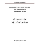 Bài giảng Xây dựng các hệ thống nhúng: Phần 1