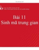 Bài giảng Xây dựng chương trình dịch: Bài 11 - Sinh mã trung gian