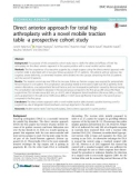 Direct anterior approach for total hip arthroplasty with a novel mobile traction table a prospective cohort study