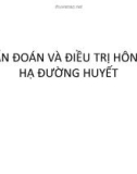 Bài giảng chẩn đoán và điều trị hôn mê hạ đường huyết