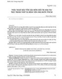 Phẫu thuật bảo tồn hậu môn điều trị ung thư trực tràng thấp tại bệnh viện Ung bướu TP.HCM