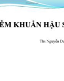 Bài giảng Nhiễm khuẩn hậu sản - Ths. Nguyễn Duy Hưng