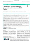 Clinical utility of blood neutrophillymphocyte ratio in Japanese COPD patients