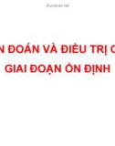 Bài giảng Chẩn đoán và điều trị COPD giai đoạn ổn định - PGS.TS. Phan Thu Phương