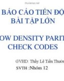 Bài thuyết trình Báo cáo tiến độ bài tập lớn: Low Density Parity Check Codes