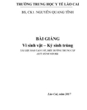 Giáo trình Vi sinh vật-Ký sinh trùng - Trường Trung học Y tế Lào Cai