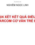 Bài giảng Nhận xét kết quả điều trị Sarcom cơ vân trẻ em