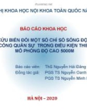 Bài giảng Nghiên cứu biến đổi một số chỉ số sóng động mạch ở phi công quân sự trong điều kiện thiếu oxy mô phỏng độ cao 5000m - ThS Nguyễn Hải Đăng