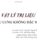 Bài giảng Vật lý trị liệu đau lưng không đặc hiệu