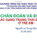 Bài giảng Chẩn đoán và điều trị các dạng trạng thái động kinh ở trẻ em