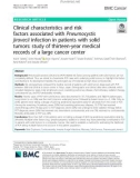 Clinical characteristics and risk factors associated with Pneumocystis jirovecii infection in patients with solid tumors: Study of thirteen-year medical records of a large cancer center