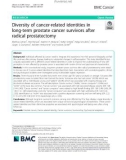 Diversity of cancer-related identities in long-term prostate cancer survivors after radical prostatectomy