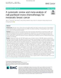 A systematic review and meta-analysis of nab-paclitaxel mono-chemotherapy for metastatic breast cancer