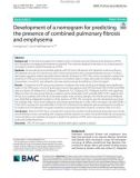 Development of a nomogram for predicting the presence of combined pulmonary fbrosis and emphysema