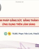 Bài giảng Nghiệm pháp gắng sức bằng thảm chạy: Ứng dụng trên lâm sàng - TS. BS. Phạm Trần Linh