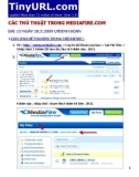 CÁC THỦ THUẬT TRONG MEDIAFIRE.COM