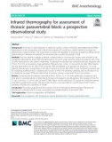 Infrared thermography for assessment of thoracic paravertebral block: A prospective observational study