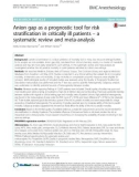 Anion gap as a prognostic tool for risk stratification in critically ill patients – a systematic review and meta-analysis