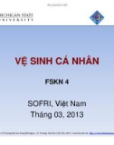 Bài giảng Vệ sinh cá nhân