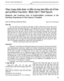 Thực trạng chẩn đoán và điều trị ung thư biểu mô tế bào gan tại Khoa Ung bướu - Bệnh viện C Thái Nguyên