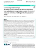 Comparing relationships between health-related behaviour clustering and episodic memory trajectories in the United States of America and England: A longitudinal study