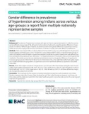 Gender differences in prevalence of hypertension among Indians across various age-groups: A report from multiple nationally representative samples