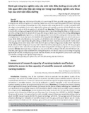 Đánh giá năng lực nghiên cứu của sinh viên điều dưỡng và các yếu tố liên quan đến việc tiếp cận năng lực trong hoạt động nghiên cứu khoa học của sinh viên điều dưỡng