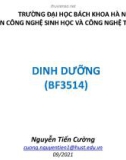 Bài giảng Dinh dưỡng: Chương 2 - Nguyễn Tiến Cường