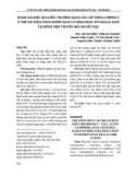Đánh giá hiệu quả điều trị bệnh bạch cầu cấp dòng lympho T ở trẻ em theo phân nhóm nguy cơ bằng phác đồ FRALLE 2000 tại Bệnh viện Truyền máu Huyết học