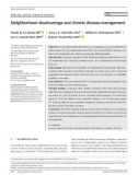 Neighborhood disadvantage and chronic disease management