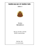 Bài giảng Nhi khoa 4: Phần 1 - Trường ĐH Võ Trường Toản (Năm 2022)