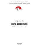 Tài liệu tham khảo Vi sinh - ký sinh trùng (Dành cho đào tạo trình độ Trung cấp) - CĐ Phạm Ngọc Thạnh Cần Thơ