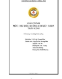 Giáo trình Điều dưỡng chuyên khoa Thần kinh (Đối tượng: Cao đẳng Điều dưỡng) - CĐ Y tế Hà Nội