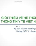 Bài giảng Tổ chức và quản lý hệ thống y tế - Chương 6: Giới thiệu về hệ thống thông tin y tế Việt Nam