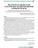 Thực trạng đau ba ngày đầu sau mổ và yếu tố liên quan của người bệnh phẫu thuật vá thông liên nhĩ nội soi