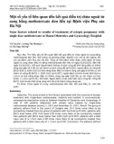 Một số yếu tố liên quan đến kết quả điều trị chửa ngoài tử cung bằng methotrexate đơn liều tại Bệnh viện Phụ sản Hà Nội