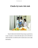 Chuẩn bị trước khi sinh