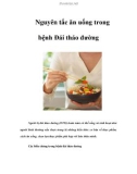 Nguyên tắc ăn uống trong bệnh Đái tháo đường